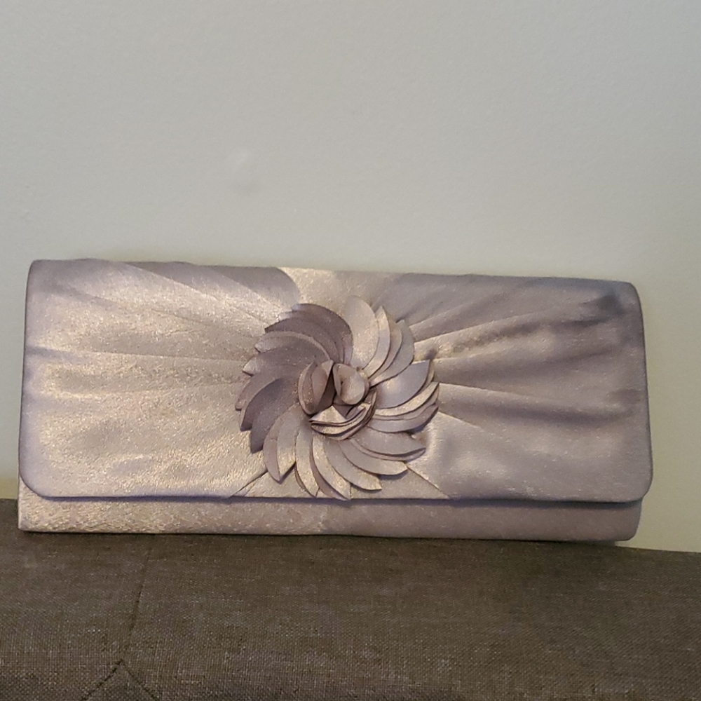 Grey small clutch bag